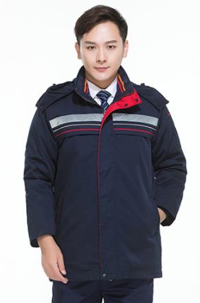 中長(zhǎng)款冬季加厚防寒服棉衣